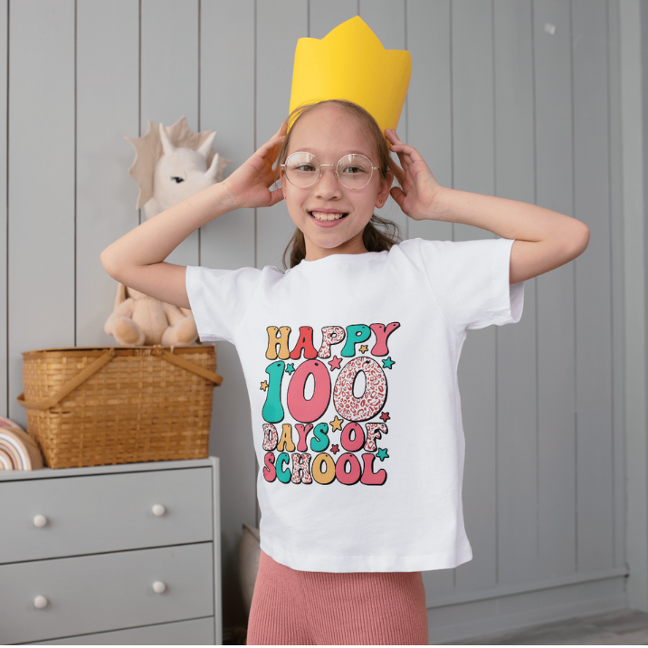 100 Days Of School Shirt- Pink Cheetah