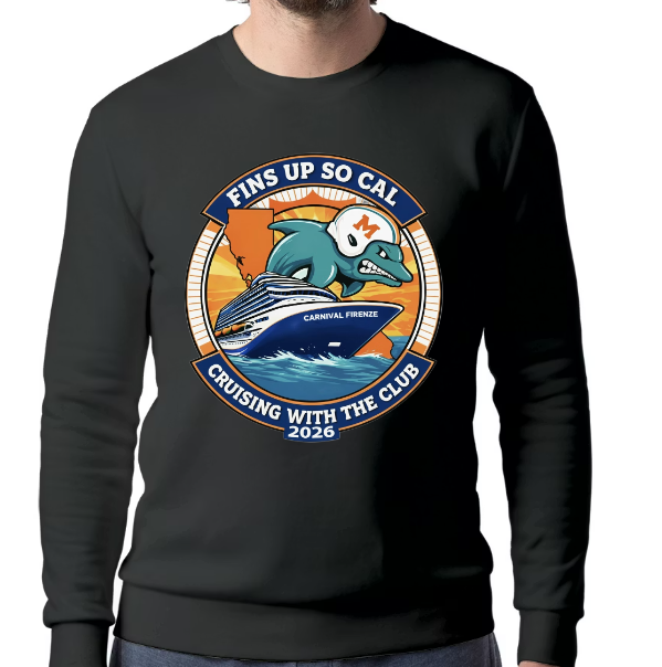 Fins Up So Cal Cruise Crew Neck Sweatshirt- Full Front logo