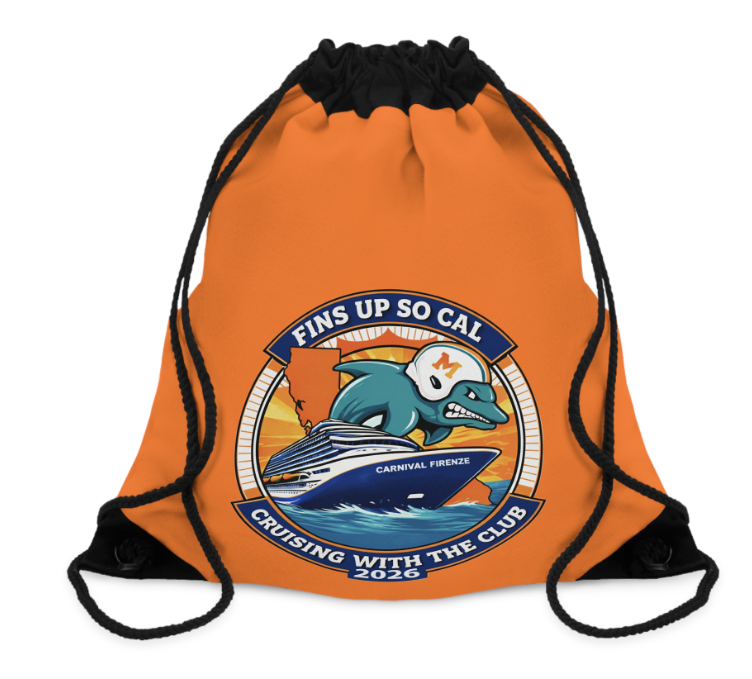 Fins Up So Cal Cruise - Drawstring Bag