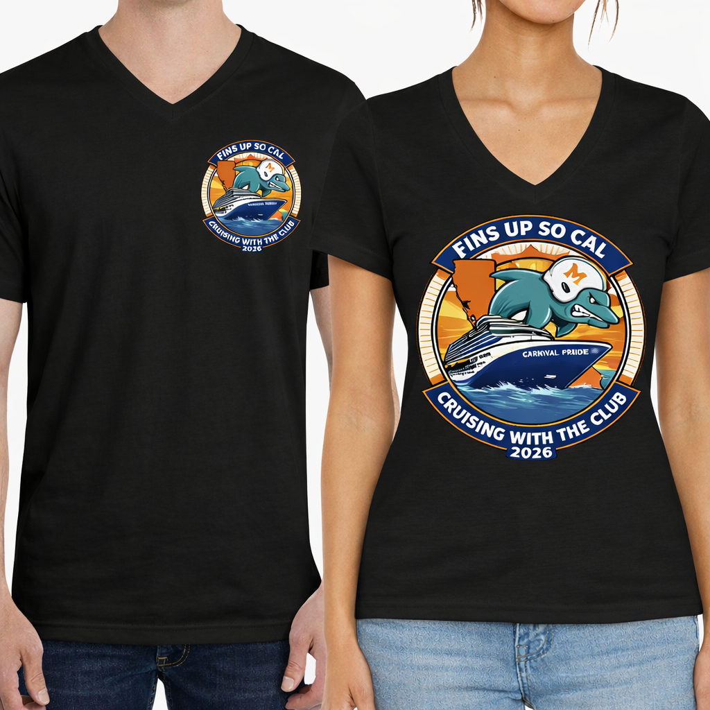 Fins Up So Cal Cruise V-Neck Shirt
