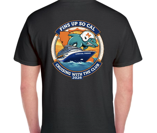 Fins Up So Cal Cruise Shirt- Cruise Logo on Left Chest
