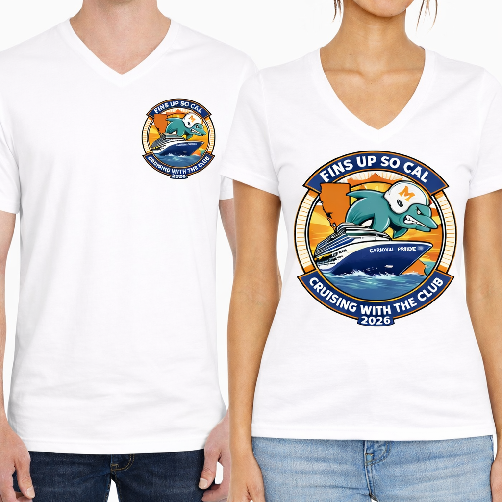 Fins Up So Cal Cruise V-Neck Shirt