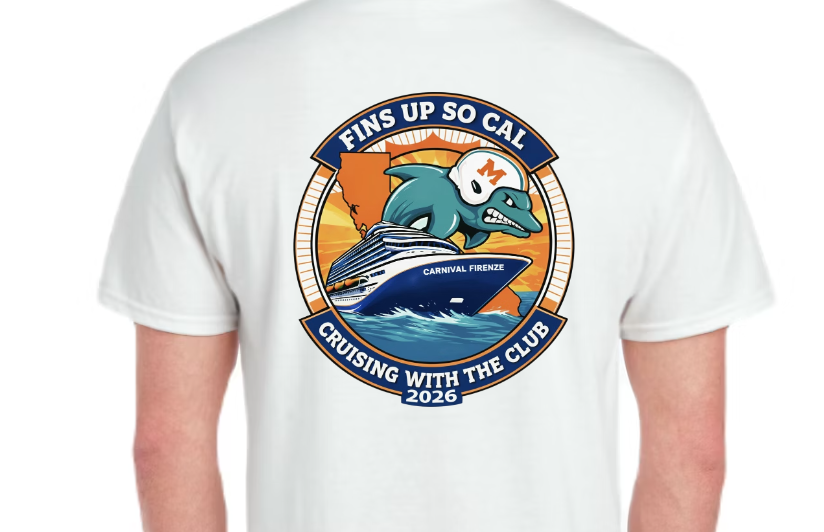 Fins Up So Cal Cruise Shirt- Cruise Logo on Left Chest