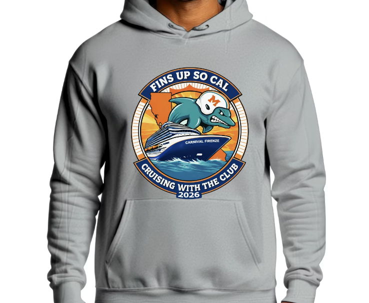 Fins Up So Cal Cruise Hoodie- Full Front logo