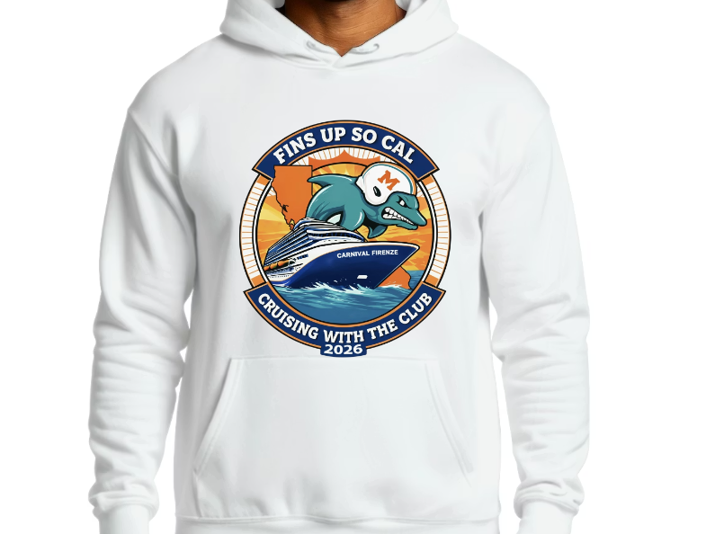 Fins Up So Cal Cruise Hoodie- Full Front logo